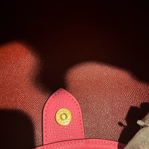 NWT - COACH Polished Pebble Leather Day Tote Petunia One Size - Picture 10 of 11